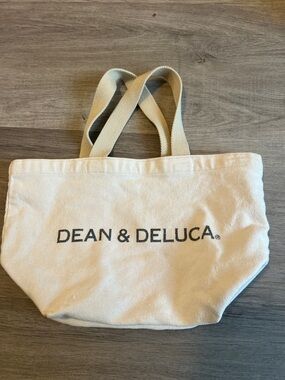 DEAN & DELUCA Cream Canvas Tote Bag